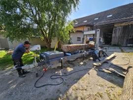 Piła taśmowa do pni drzew TP-600 mobilní , | Urządzenia do cięcia | Maszyny do obróbki drewna | Drekos Made s.r.o