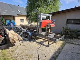 Piła taśmowa do pni drzew TP-600 mobilní , | Urządzenia do cięcia | Maszyny do obróbki drewna | Drekos Made s.r.o